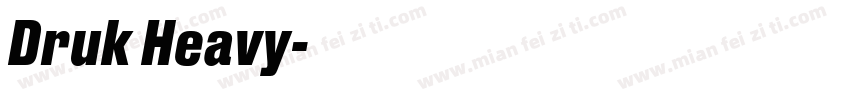 Druk Heavy字体转换